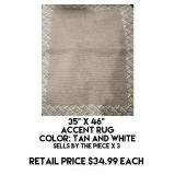 35" x 46" Accent Rug x 3