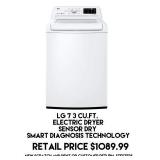 LG 7.3cu.ft Electric Dryer