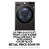 LG Thin-Q 4.5cu.ft Front Load Washer