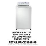 Insignia 4.5cu.ft Top Load Washer