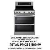 LG 7.3cu.ft Electric Range
