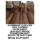 Waterproof Click Lock Vinyl Flooring x 1586 sq ft