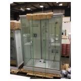 Freestanding Corner Shower Unit.