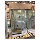 Freestanding LH Corner Shower Unit.