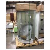 Freestanding Corner Shower Unit.