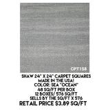Shaw 24" x 24" Carpet Squares x 576 sq.ft