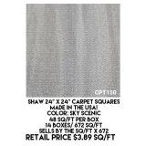 Shaw 24" x 24" Carpet Squares x 672 sq.ft