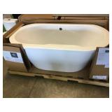 Lowell Canvas White Freestanding Soaking Tub