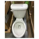 Gerber White Two Piece Elongated Bowl Toilet
