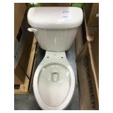 Gerber White Two Piece Elongated Bowl Toilet