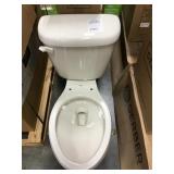 Gerber White Two Piece Elongated Bowl Toilet