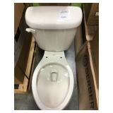 Gerber White Two Piece Elongated Bowl Toilet