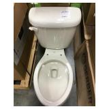 Gerber White Two Piece Elongated Bowl Toilet