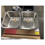 9" Kindred Double Bowl SS Kitchen Sink