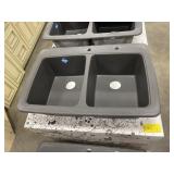 9" Franke Double Bowl Composite Sink