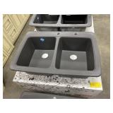 9" Franke Double Bowl Composite Sink