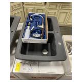 9" Franke Dbl Bowl Sink w/ Faucet & Dispenser