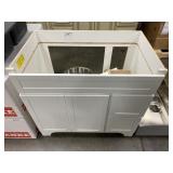 36" White Vanity Base (No Top)