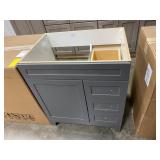 30 inch Cement Gray vanity