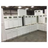 27pc Silvercreek Shaker White 30" Dream Kitchen