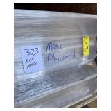 Pallet of misc sized plywood cut offs.