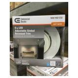 6in LED Adjustable Gimbal Recessed Trim x12.