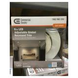 6in LED Adjustable Gimbal Recessed Trim x12.