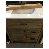 Brown Vanity with Top