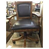 Upholsted Caster Game arm chair
