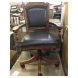Upholsted Caster Game arm chair
