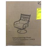Swivel dining chairs