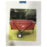 Red Pop Leaf Cart. Display.
