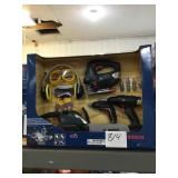 14-Piece toy power tool set.