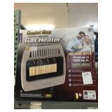 Infrared vent Free natural gas heater.