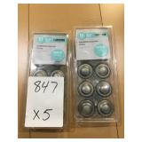 1-3/8" Accent Knobs Heirloom Silver x 5 packs