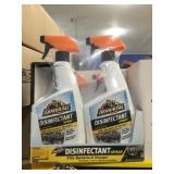 2pk Armor All Disinfectant/Cleaner Spray x4.