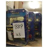 Schlage Bed and Bath decorative door lever x 3