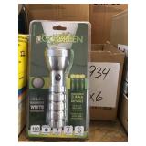 LED Go Green Flashlight x 6