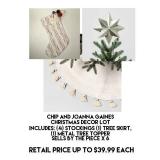 Mixed Christmas Decor Lot by the piece x 6