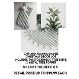 Mixed Christmas Decor Lot by the piece x 6