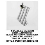 Chip & Joanna Gaines Christmas Stocking x 6