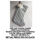 Chip & Joanna Gaines Christmas Stocking x 6