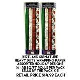 Assorted Heavy Duty Wrapping Paper x 5 packs