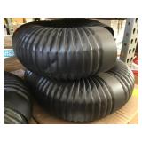 6" 24Ga Black Corrugated Elbow x 8