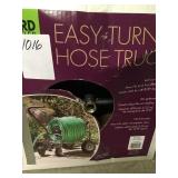 Easy turn hose truck.