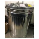 Metal trash/utility can with lid