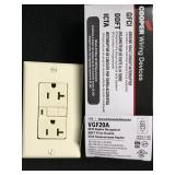 Almond GFCI w/ face plate x 10