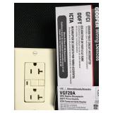 Almond GFCI w/ face plate x 10