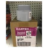 2 1/2in Cantex Terminal Adapters.