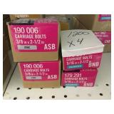 Mix Everbilt Carriage Bolts x 4 boxes